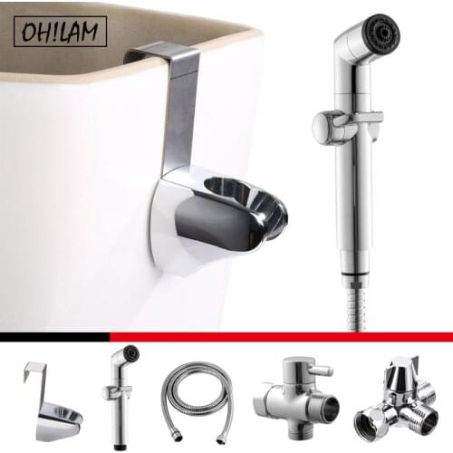 Toilet Bidet Shower Faucet Diaper Sprayer Shattaf Kits Tank Hooked Set Diverter Valve Bathroom Accessories bidet para inodoro