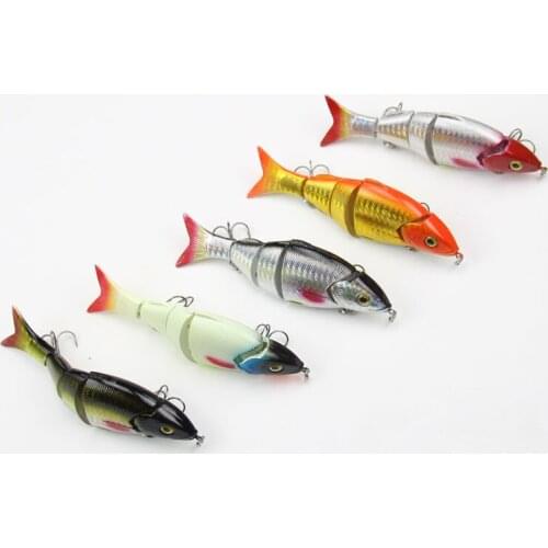 Wobbler pesca Lento Lifelike Fishing Lure 5 Segmento Swimbait Crankbait Hard Bait 12cm 21g Isca Artificial Iscas de Pesca enfre