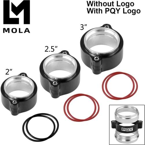 Exhaust V-band Clamp w Flange System Assenbly Anodized Clamp For 2\" 2.5\" 3\" OD Turbo Dump Pipe