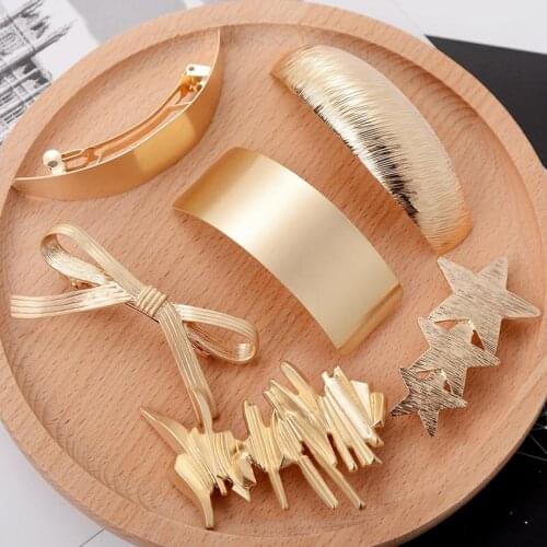 Imixlot Fashion Korean Metal Hair Clips For Women Female Hairpin Headwear Hair Barrette Ponytail Holder Girls Hair Accessories