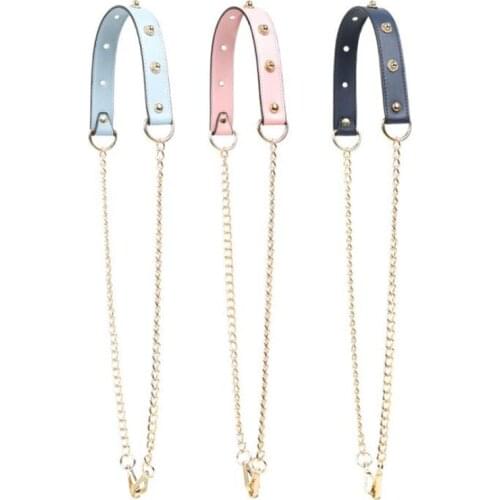 Pearl Gold Chain pu Leather bag Strap Women replacement straps shoulder belt handbags accessories parts for bags Chain STP083