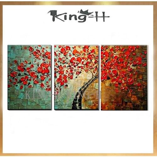 Golden Fortune Tree Hand-painted oil painting thick texture to the living room dining room bedroom wall decoration painti