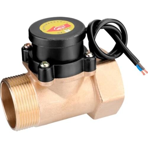 1 Inch Water Pump Flow Sensor Switch Liquid Booster Solar Heater Brass Magnetic Pressure Automatic Control Valve Part 800W-2200W