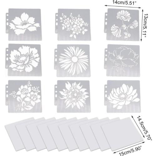 1 Set Flower DIY Layering Stencils Release Paper Painting Scrapbook Coloring Embossing Album Decorative Template