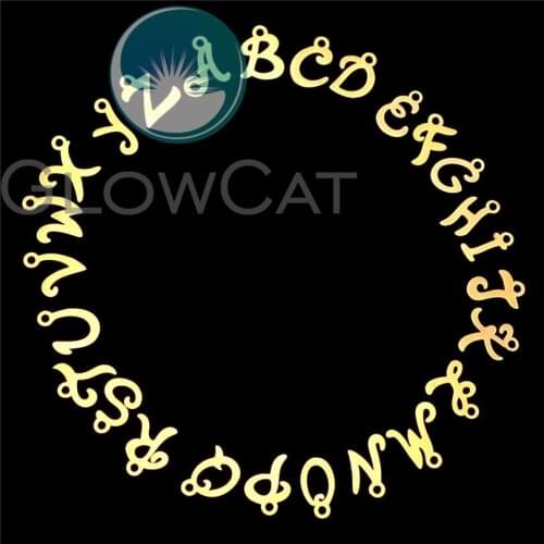 2pcs Initials A-Z Steel High Polishing DIY Charm Alphabet Letters For Women Pendant Jewelry Making Accessories