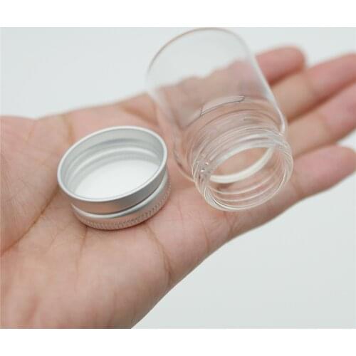 48 Pieces 37*50mm 30ml Glass Jars Bottle Test Tube Empty Jar Container Small Vial Glass Bottle Spice Storage Jars Containers