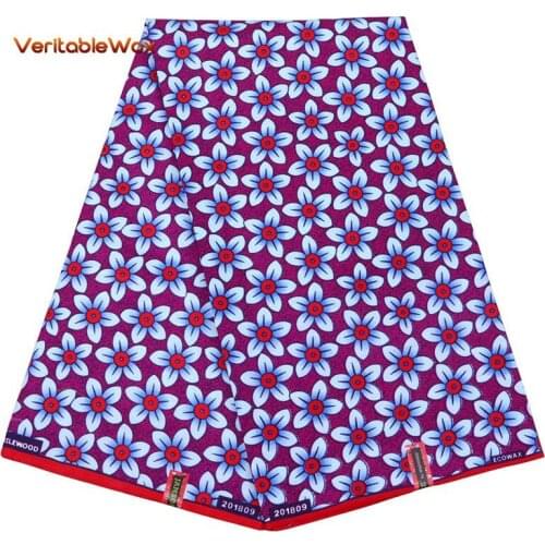 African Wax Printed Fabric Patchwork Nigeria Tissu For Designer Sewing Party Dress Artwork Handmake Polyester Loincloth FP6199
