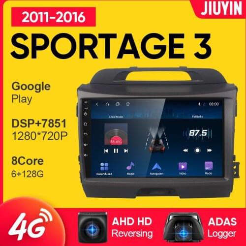 JIUYIN android car radio For kia sportage 3 2011 - 2016 multimedia video player car navigation GPS No 2din 2 din dvd