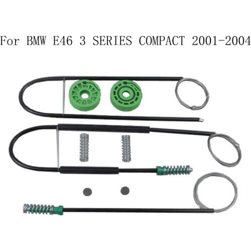 For BMW E46 3 SERIES COMPACT 2001-2004 Power Electric Car Window Regulator Window Lifter Repair Kit Set Front Left or Right