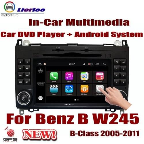 Car Radio DVD GPS Player Navigation For Mercedes Benz B Class W245 2005-2011 Android Displayer System Stereo In Dash Head Unit
