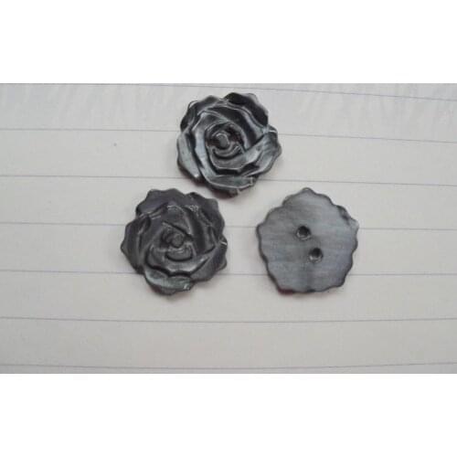 Free shipping 18mm grey flower Mother of Pearl shell button ,Sewing Buttons Scrapbooking Knopf natural shell buttons