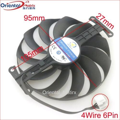 CF1010U12D 12V 0.45A 95mm For ASUS RTX3060 PHOENIX ITX Graphics Card Cooling Fan