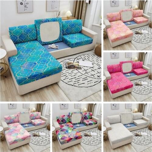 Geometric Seat Cushion Cover Stretch Sofa Covers For Living Room Furniture Protector Corner Sofa Slipcover Couch Sofa Cover