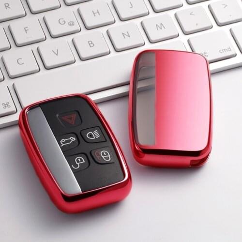 For Shell Protector Skin Land Rover vehicles LR4 Jaguar XK XKR XF XFR XJ XJL Smart Car Key Cover Soft TPU Car Key Case Remote