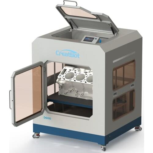 CreatBot 3d printer D600 Dual extruder enclosed chamber High Speed 3D Printing Professional Grade 3D Printer 600*600*600mm