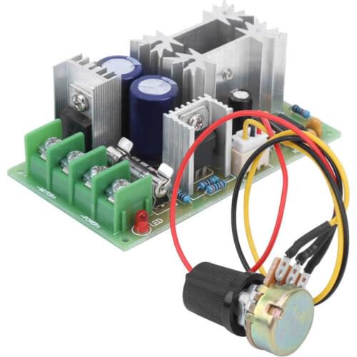 Motor Speed Control Module DC12V24V36V48V High Power Drive Board PWM 20A DC10-60V Speed Regulator Module