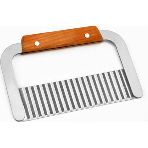 Stainless steel corrugated knife creative dot potato knife, suitable for French fries vegetable salad making tool kitchen knife