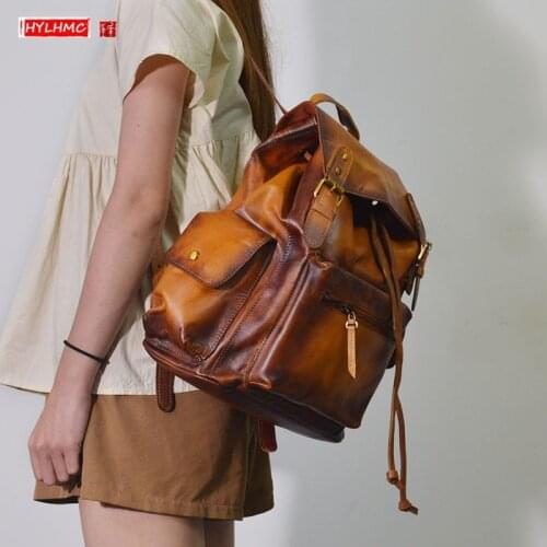 HYLHMC Women's Suede Backpacks China