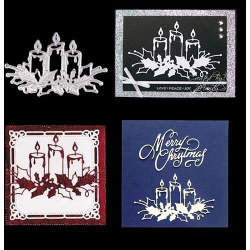 Candle Metal Cutting Dies For Scrapbooking Stencils DIY Album Paper Cards Decor Embossing Stencils Die Cutter Tools