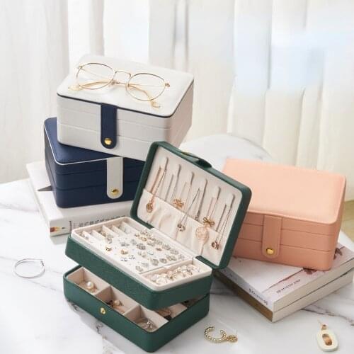 Multi-layer Jewelry Box, Large Capacity Necklace Jewelry Storage Jewelry Box, Pu Leather Multifunctional Jewelry Storage Box