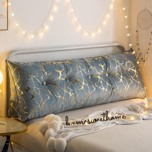 Fashion Gold Foil Printing Large Back Cushion Plush Removable Sofa Cushion Cute Triangle Bedside Pillow Soft Floor Cushion