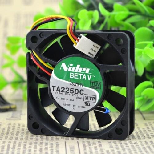 Original genuine NIDEC TA2250C R34487-57 6015 DC5V 0.31A 6cm 3 wire cooling fan
