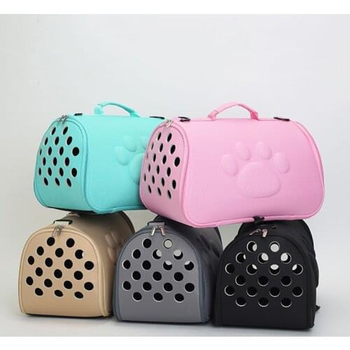 EVA Pet Carrier Bag Cage Handbag Portable Outdoor Cat Foldable Dog Travel Pet Bag Puppy Carrying Transport Shoulder Bags
