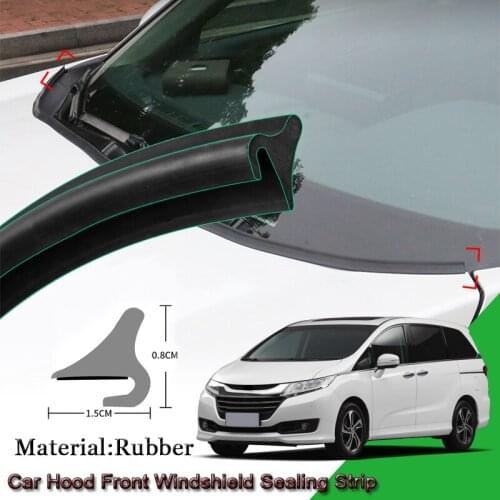 Rubber Car Seal Strip Windshied Spoiler Filler Protect Edge Weatherstrip Strips Auto Accessories Fit For Honda Odyssey 2014-2020