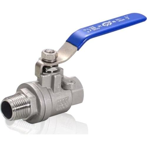 1/4" 3/8" 1/2" Ball Valve Male x Female Thread SS304