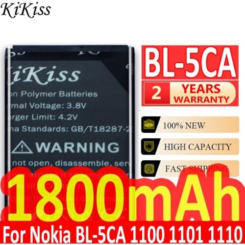 1800mAh BL-5CA Mobile Phone Replacemeny Battery For Nokia 1100 1101 1110 1110i 1112 1200 1208 1209 1280 1600