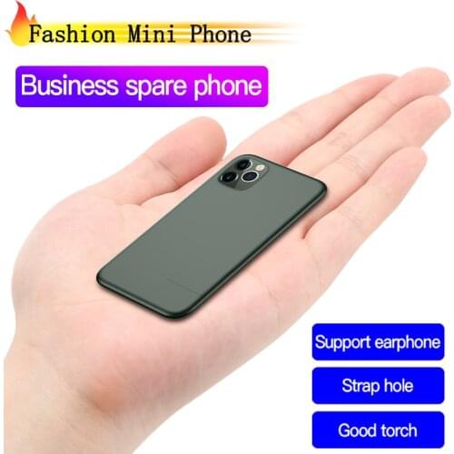 SOYES 7S+ Mini Phone MP3 FM Torch Ultra Slim Card Phone 400mAh GSM Business Spare Phone