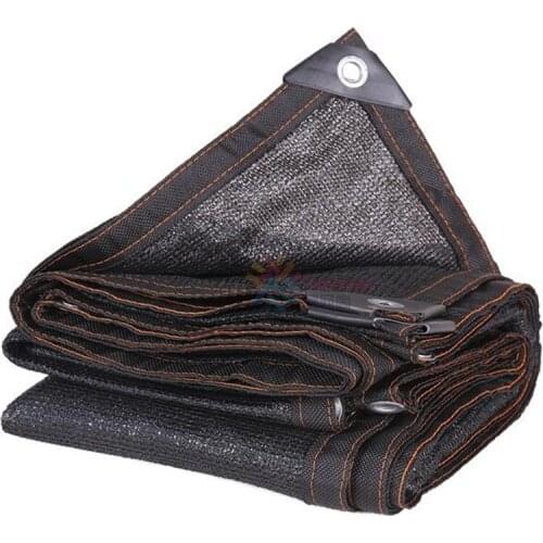 Tewango 3MX4M Black Sunshade Net Encryption Thicken Outdoor Garden Balcony Heat Insulation Shading Cover Flower Plants Netting