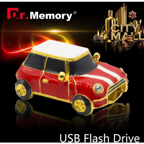 Pen drive Minion USB Flash Drive on sale usb flash mini small red car 4GB 8GB 16GB 32GB usb2.0 key chain usb stick cooper