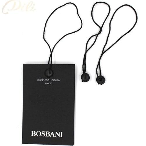 7'' hang tag string in apparel quanlity hang tag string cord for garment price tag seal tag