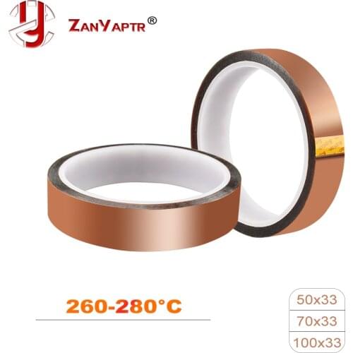 High Temperature Resistant Tape Heat 280 degree 33meter Dedicated Tape Heat Tape for 3D Printer Rapid Printer Maker/Reprap Tape