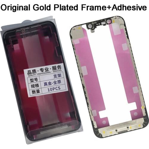 10Pcs Top Quality Bezel Frame With Adhesive Sticker Glue Tape For iPhone X XR XS MAX 11 12 Pro Max LCD Display Screen