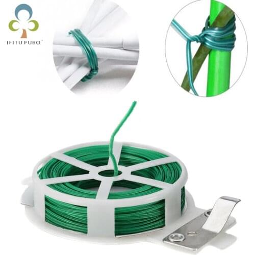20/30/50/100m Gardening Vine Climbing Plants Bracket Cable Twist Tie with Cutter Sturdy Lines Flower Grape Rattan Supports ZXH