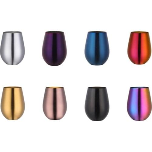 500ml Stainless Steel Beer Mugs Wine Tumbler Cups for Cocktail Coffe Cup Metal Drinking Mug for Bar Drinkware Coffee Mug 67JB