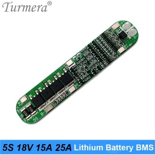 5S 18V 15A 25A Lithium Battery BMS Board for 18650 Battery Screwdriver Charger Protection Board 18V 21V Cell Protection Circuit