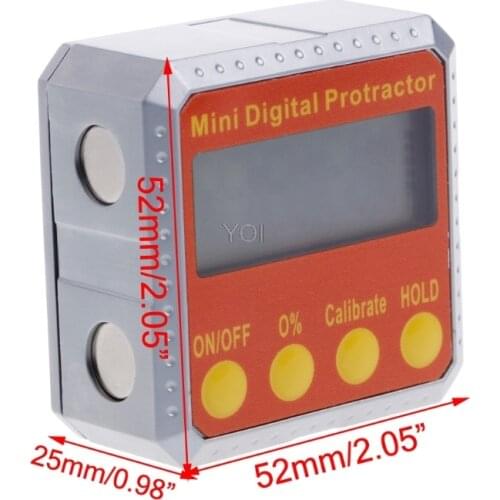 360 Degree Digital Protractor Inclinometer Electronic Level Box Magnetic Angle Gauge -B119