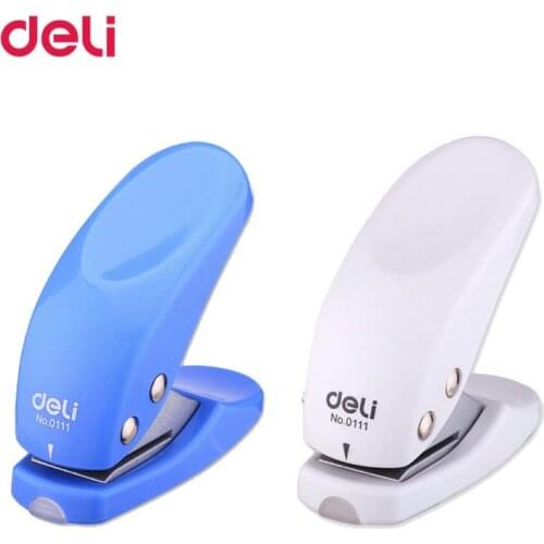 Deli 1 Pcs Single Hole Craft Paper Punch Deli 12mm Deep Mini Card Paper Cute Paper Punch Hole Paper For School Fashion Punchs