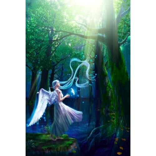 Fairy of the clouds The wooden puzzle 1000 pieces ersion jigsaw puzzle white card adult childrens educational toys