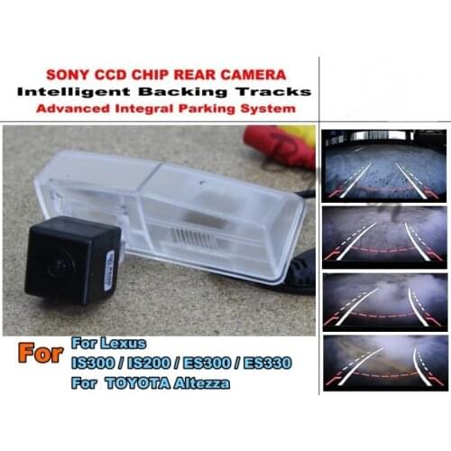 For Lexus IS300 IS200 ES300 ES330 For TOYOTA Altezza Smart Tracks Chip Camera HD CCD Intelligent Dynamic Rear View Camera