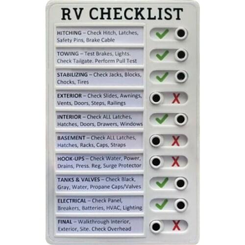 Memo Board Reminding Time Managemant Plastic Creative Clear Planing Message Board Organized Home Office Checklist Board for RV