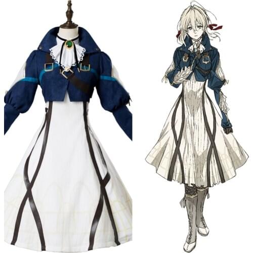 Violet Evergarden Auto Memory Doll Cosplay Costume Maiden Dress Suit Gown full sets