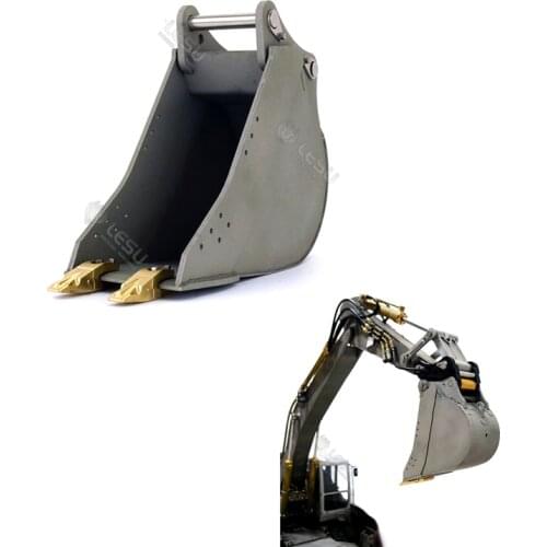 Rc Car LESU AC360 C374 Hydraulic Excavation Toys Metal Dig Bucket For 1/14 Remote Control Model Rc Excavator Diy Accessories