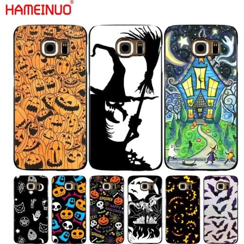 HAMEINUO Pumpkin Halloween Bat Witch Boo cell phone case cover for Samsung Galaxy S7 edge PLUS S8 S6 S5 S4 S3 MINI