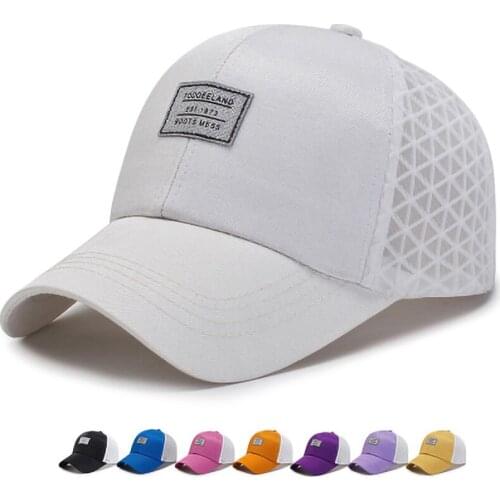 Women Summer Mesh Breathable Baseball Cap Men Adjustable Sports Hats Unisex Outdoor Cotton Casual Sun Hat Students Peaked Cap