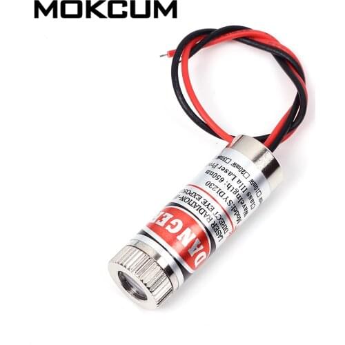 Red Line Laser Sight Pointer 5mW 650nm Focus Adjustable Laser Head 5V Industrial Grade DIY Laser tube Laser Line Module Light