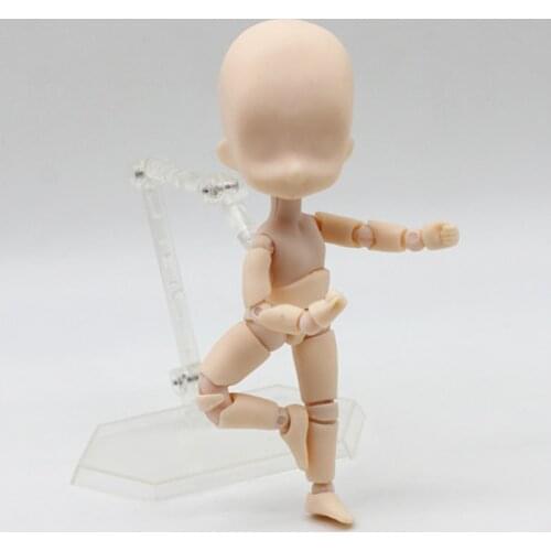 BJD Doll 16CM 1/12 Nude Baby Dolls Ball Joint Body with Stand Toys Moveable Mini Action Figure Toys DIY BJD Doll